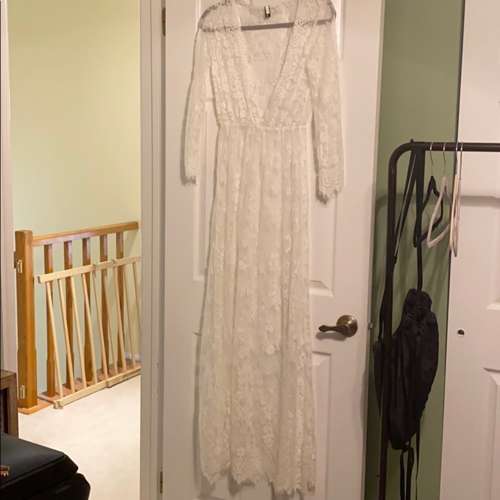 Sheer lace coverup